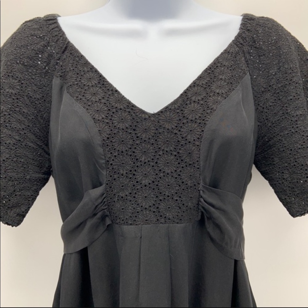 100% silk black slip dress by Banana Republic